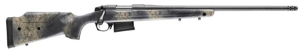 Picture of Bergara Rifles B-14 Wilderness Terrain 6.5 Prc 3+1 24" Threaded Barrel, Sniper Gray Cerakote, Woodland Camo Stock 