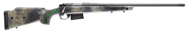 Picture of Bergara Rifles B-14 Wilderness Terrain 7Mm Rem Mag 5+1 24" Threaded Barrel, Sniper Gray Cerakote, Woodland Cam Stock 