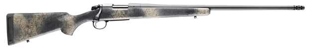 Picture of Bergara Rifles B-14 Wilderness Ridge Sp 308 Win 4+1 18" Threaded Barrel, Sniper Gray Cerakote, Woodland Camo Stock 