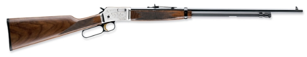 Picture of Browning Bl-22 Grade Ii 22 Short, 22 Long Or 22 Lr Caliber With 15+1 Capacity, 24" Polished Blued Octagon Barrel, Satin Nickel Metal Finish & Satin Black Walnut Stock Right Hand (Full Size) 