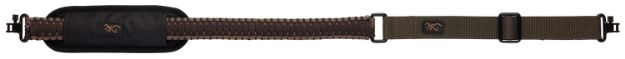 Picture of Browning Paracord Sling Made Of Brown With Tan Trim Paracord, 31"-36.50" Oal, Adjustable Design & Swivels For Rifle/Shotgun 