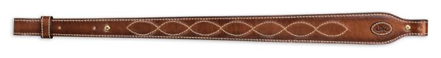 Picture of Browning Heritage Sling Made Of Brown Leather With Suede Backing & Buckmark Patch, 25"-28" Oal & Adjustable Design For Rifles 