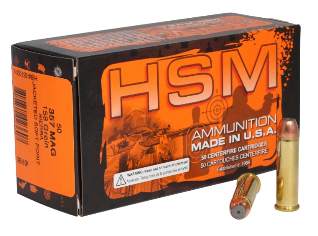 Picture of Hsm Pro Pistol Hunting 357 Mag 158 Gr Jacketed Soft Point (Jsp) 50 Per Box/ 10 Cs 