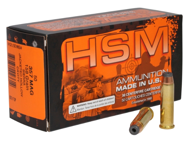 Picture of Hsm Pro Pistol Hunting 357 Mag 158 Gr Jacketed Hollow Cavity (Jhc) 50 Per Box/ 10 Cs 