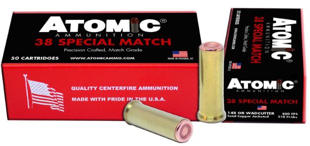 Picture of Atomic Ammunition Match Precision Craft 38 Special 148 Gr Hollow Base Wadcutter 50 Per Box/ 10 Cs 