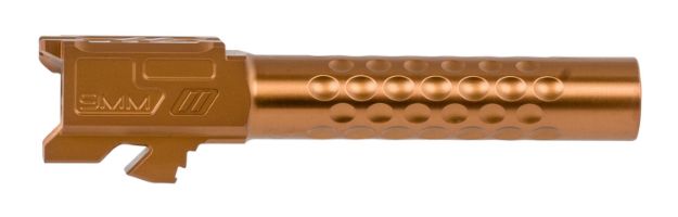 Picture of Zev Optimized Match Replacement Barrel 9Mm Luger 4.02" Bronze Pvd Finish 416R Stainless Steel Material With Dimples For Glock 19 Gen1-4 