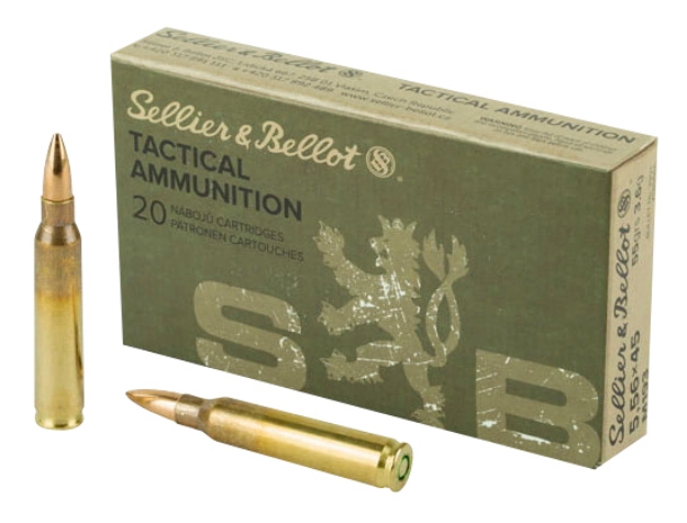 Picture of Sellier & Bellot Rifle 5.56X45mm Nato 55 Gr 3301 Fps Full Metal Jacket (Fmj) 20 Bx/50 Cs 