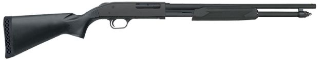 Picture of Mossberg 590 Persuader 410 Gauge 6+1 3" 18.50" Cylinder Bore Barrel, Matte Blued Metal Finish, Drilled & Tapped Receiver, Synthetic Stock 