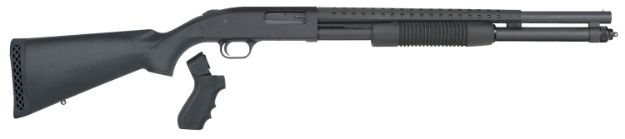 Picture of Mossberg 590 Persuader 12 Gauge 3" 8+1 20" Cylinder Bore Heat-Shield Barrel Matte Blued Rec Black Synthetic Stock Includes Pistol Grip 