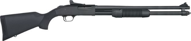 Picture of Mossberg 590 Persuader 20 Gauge 8+1 3" 20" Cylinder Bore Barrel, Matte Blued Metal Finish, Drilled & Tapped Receiver, Ghost Ring Sight, Synthetic Stock 