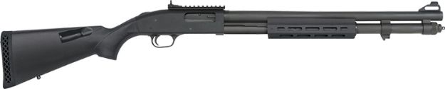 Picture of Mossberg 590A1 Tactical 12 Gauge 3" 8+1 20" Cylinder Bore Barrel Black Rec With Xs Ghost Ring Sights Black Fixed With Storage Compartment Stock Right Hand Includes M-Lok Handguard 