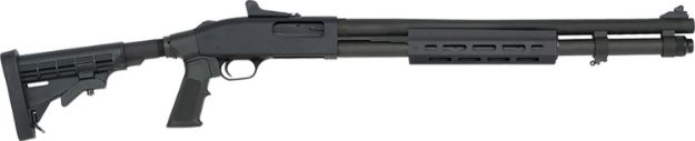 Picture of Mossberg 590A1 Tactical 12 Gauge 3" 8+1 20" Cylinder Bore Barrel Black Parkerized Rec With Ghost Ring Sight Black 6 Position Stock Right Hand Includes M-Lok Handguard 