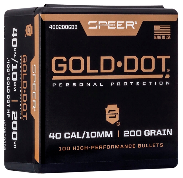 Picture of Speer Gold Dot 10Mm Auto .400 200 Gr Hollow Point (Hp) 