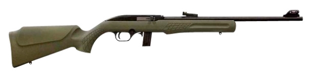 Picture of Rossi Rs22 Semi-Auto 22 Lr Caliber With 10+1 Capacity, 18" Barrel, Matte Black Metal Finish & Monte Carlo Od Green Synthetic Stock Right Hand (Full Size) 