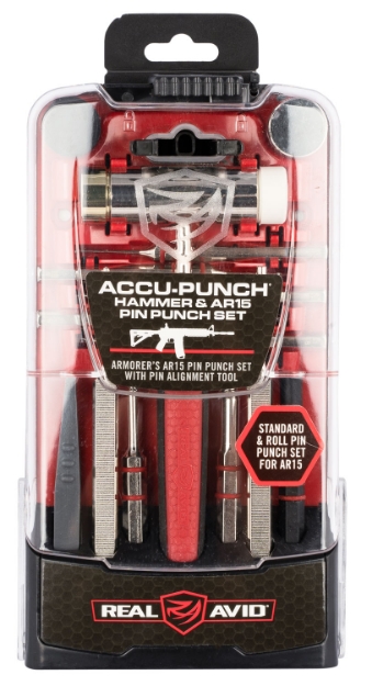 Picture of Real Avid Accu-Punch Pin Punch Set Red Steel Rifle Ar-15 Rubber Handle 