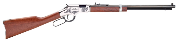 Picture of Henry Golden Boy Fathers Day 22 Short 22 Long 22 Lr 16 Lr/21 Short 20" Blued 20" Octagon Barrel Nickel-Plated American Walnut Right Hand 