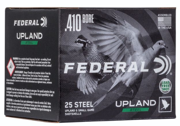 Picture of Federal Upland Field & Range 410 Gauge 2.75" 3/8 Oz 1400 Fps 7.5 Shot 25 Bx/10 Cs 