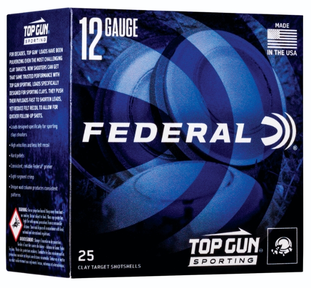 Picture of Federal Top Gun 12 Gauge 2.75" 1 Oz 1300 Fps 7.5 Shot 25 Bx/10 Cs 