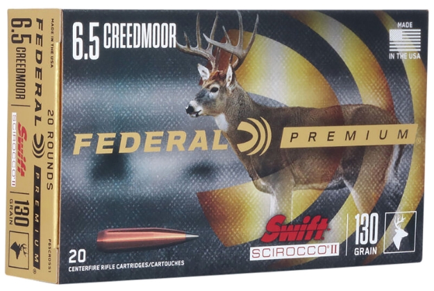 Picture of Federal Premium 6.5 Creedmoor 130 Gr Swift Scirocco Ii 20 Per Box/ 10 Cs 