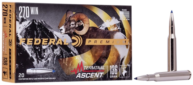 Picture of Federal Premium Terminal Ascent 270 Win 136 Gr Terminal Ascent 20 Per Box/ 10 Cs 