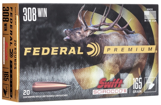 Picture of Federal Premium 308 Win 165 Gr Swift Scirocco Ii 20 Per Box/ 10 Cs 