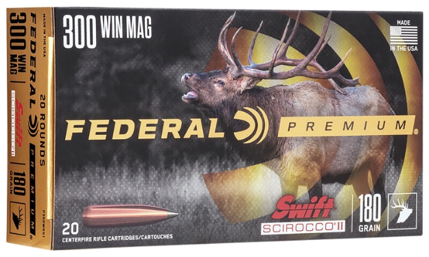 Picture of Federal Premium 300 Win Mag 180 Gr Swift Scirocco Ii 20 Per Box/ 10 Cs 