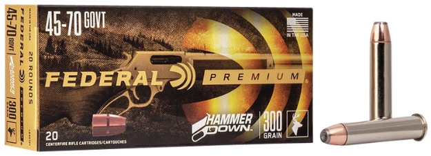 Picture of Federal Premium Hammerdown 45-70 Gov 300 Gr Bonded Soft Point 20 Per Box/ 10 Cs 