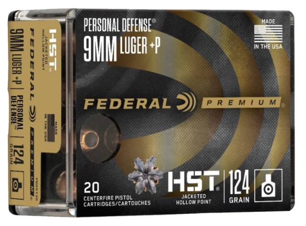 Picture of Federal Premium Personal Defense 9Mm Luger +P 124 Gr Hst Jacketed Hollow Point 20 Per Box/10 Cs 