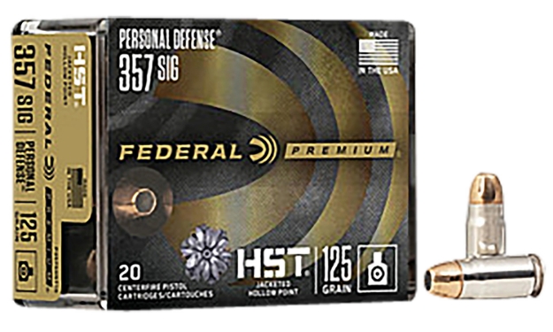 Picture of Federal Premium Personal Defense 357 Sig 125 Gr Hst Jacketed Hollow Point 20 Per Box/10 Cs 