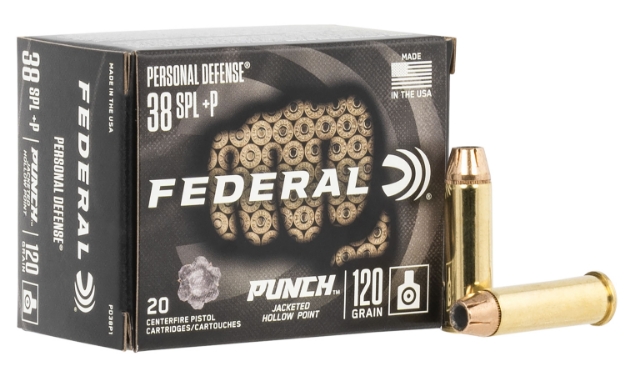 Picture of Federal Premium Personal Defense Punch 38 Special +P 120 Gr Jacketed Hollow Point (Jhp) 20 Per Box/10 Cs 