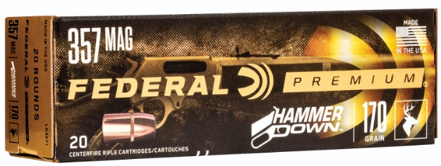 Picture of Federal Premium Hammerdown 357 Mag 170 Gr Bonded Hollow Point 20 Per Box/10 Cs 