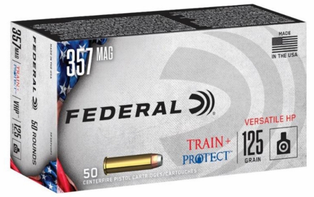 Picture of Federal Train + Protect Training 357 Mag 125 Gr Versatile Hollow Point (Vhp) 50 Per Box/ 10 Cs 