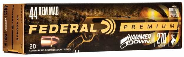 Picture of Federal Premium Hammerdown 44 Rem Mag 270 Gr Bonded Soft Point 20 Per Box/10 Cs 