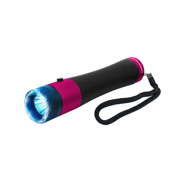 Picture of Guard Dog Ivy Stun Gun/Flashlight Black/Pink Aluminum White 200 Lumens Cree Led 