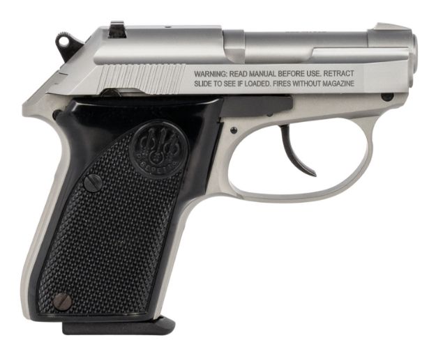 Picture of Beretta Usa 3032 Tomcat 32 Acp 2.40" Tip-Up Barrel 7+1, Satin Stainless Steel Frame/Slide, Black Polymer Grip 