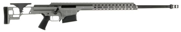 Picture of Barrett Mrad 338 Lapua Mag 26" 10+1 Tungsten Gray Cerakote Tungsten Gray Fixed Adjustable Comb Stock Black Polymer Grip Right Hand 