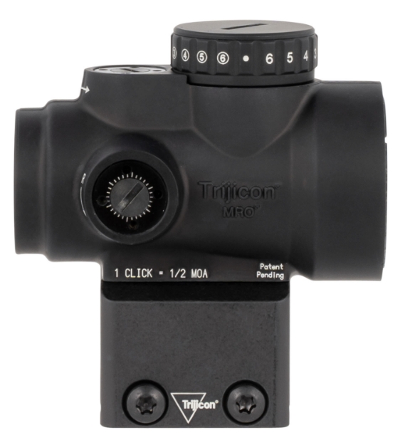 Picture of Trijicon Mro Hd Black Hardcoat Anodized 1X 25Mm 2 Moa Red Dot/ 68 Moa Red Circle Led Multi Reticle 