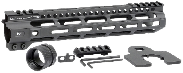 Picture of Midwest Industries Combat Lightweight Ar-15 Black Hardcoat Anodized Aluminum/Polymer 10.50" Picatinny/M-Lok 