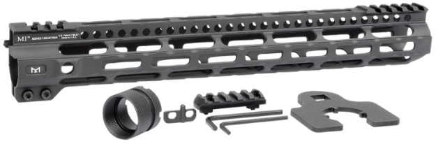 Picture of Midwest Industries Combat Lightweight Ar-15 Black Hardcoat Anodized Aluminum/Polymer 14" Picatinny/M-Lok 