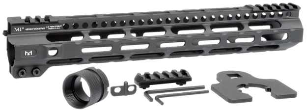 Picture of Midwest Industries Ultralight Ar-15 Black Hardcoat Anodized Aluminum/Polymer 12.625" Picatinny/M-Lok 