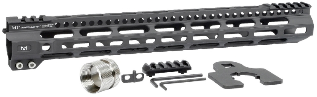 Picture of Midwest Industries Ultralight Ar-15 Black Hardcoat Anodized Aluminum/Polymer 15" Picatinny/M-Lok 