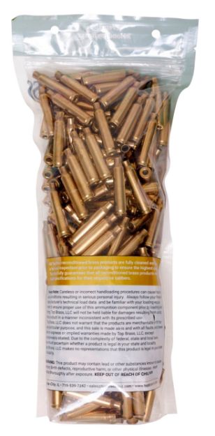 Picture of Top Brass Llc 8B65crdmy-250 Premium Reconditioned Unprimed 6.5 Creedmoor Brass 250 Per Bag 