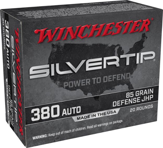 Picture of Winchester Ammo Silvertip Defense 380 Acp 85 Gr Silvertip Jacket Hollow Point 20 Per Box/ 10 Cs 