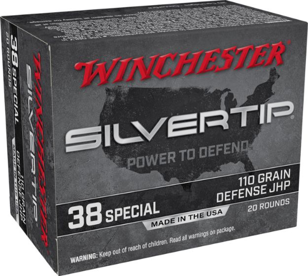 Picture of Winchester Ammo Silvertip Defense 38 Special 110 Gr Silvertip Jacket Hollow Point 20 Per Box/ 10 Cs 