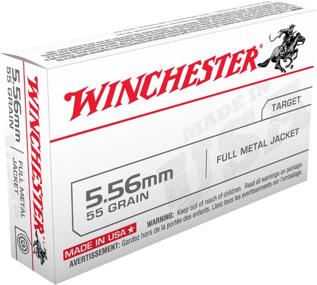 Picture of Winchester Ammo Service Grade Target 5.56X45mm Nato 55 Gr Full Metal Jacket (Fmj) 20 Per Box/ 50 Cs 