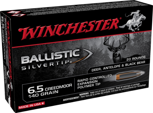 Picture of Winchester Ammo Ballistic Silvertip 6.5 Creedmoor 140 Gr Rapid Controlled Expansion Polymer Tip 20 Per Box/ 10 Cs 