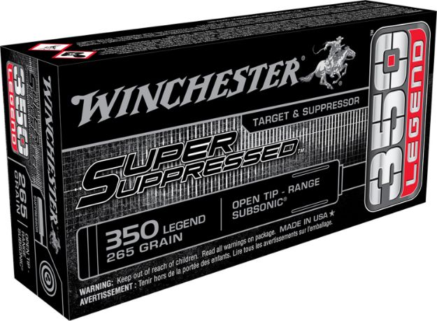 Picture of Winchester Ammo Super Suppressed 350 Legend 255 Gr Open Tip Range 20 Per Box/ 10 Cs 