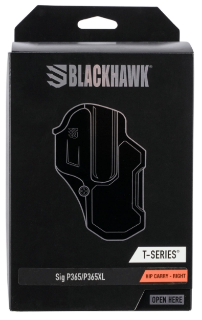 Picture of Blackhawk T-Series L2c Non-Light Bearing Owb Black Polymer Belt Slide Compatible With Sig P365/P365xl Right Hand 