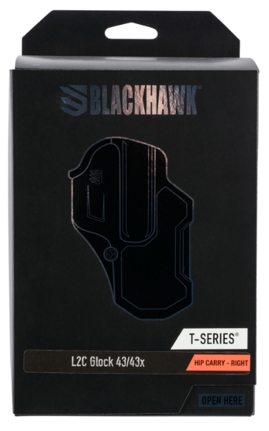 Picture of Blackhawk T-Series L2c Non-Light Bearing Owb Black Polymer Belt Slide Fits Glock 48 Right Hand 