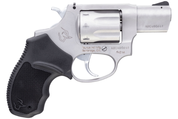 Picture of Taurus 2-942M029 942 22 Wmr Caliber With 2" Barrel, 8Rd Capacity Cylinder, Overall Matte Finish Stainless Steel & Finger Grooved Black Polymer Grip 